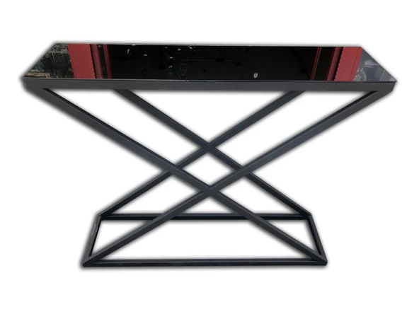 Dresuar 13657 X MODEL Temper Cam Ayna Metal Nikelaj Ayak Siyah Fırın Statik Boya ürün görseli 1