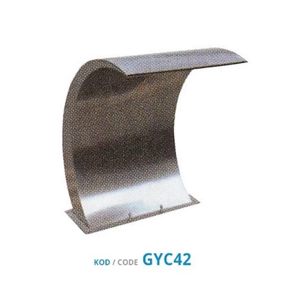 Havuz 12826 şelale Kobra 1000-400 mm 304 kalite 1,2 mm Paslanmaz çelik El Yapım ürün görseli 1