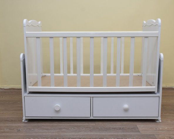 Beşik Bebek 12663 Sallanır Parlak beyaz 60*100 sağlığa zarar vermeyen Ürün ürün görseli 1