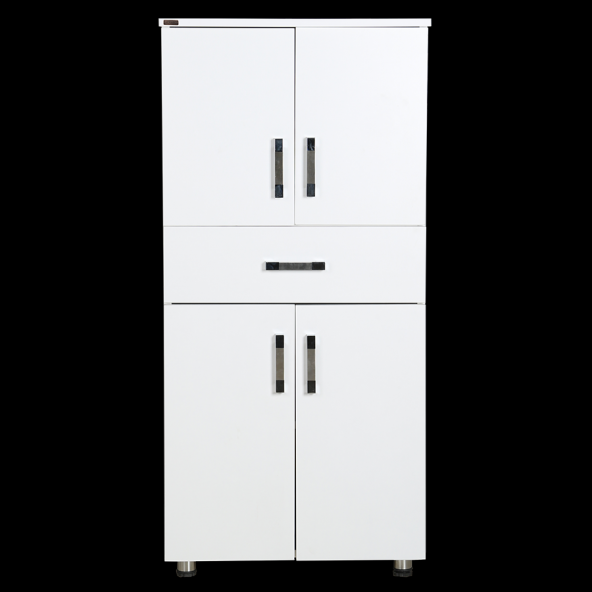 Dolap 12675 ST Çok Amaç 130cm Hard Parlak BEYAZ Suntalem1 Çekmc Kutu sevk El Yapı ürün görseli 1