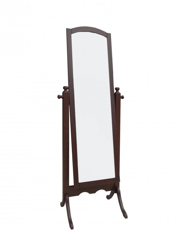 Ayna Boy 12409 Dikdörtgen Model Ahşap Kayın MDF Parlak Ceviz Natüre boya El Yapım ürün görseli 1