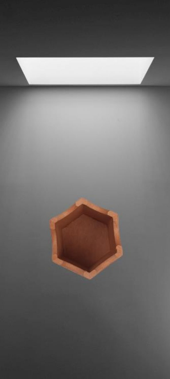 Hobi ERDL 90063 Dekoratif kalemlik ahşap Altıgen HAM MDF  El Yapım ürün görseli 1