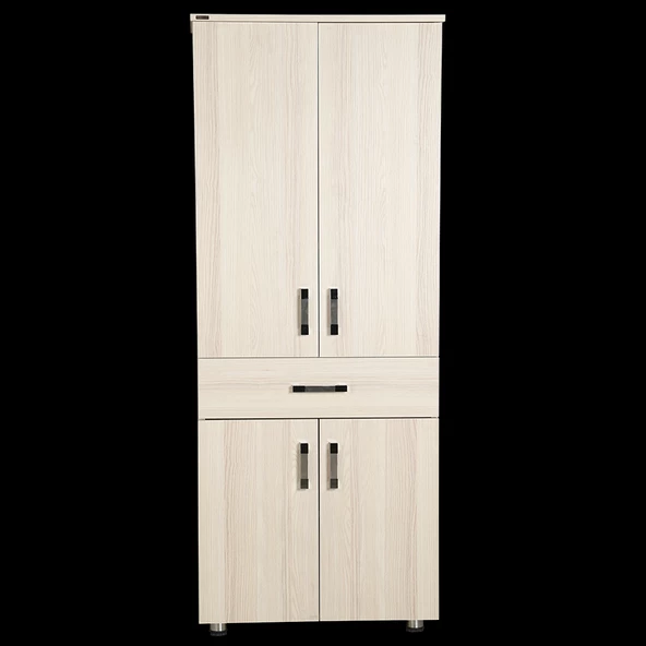 Çok Amaçlı 12686 Dolap Hard Model Parlak Carden Suntalem 4Raf 1Çekm 180cm El Yapı ürün görseli 1