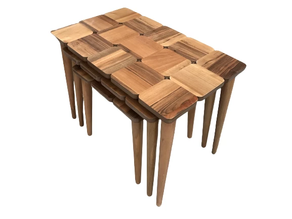 Zigon ST 17951 Klasik KARE Tabla MODEL Kayın Retro Ayk Parlak Ceviz Natüre Elyapı ürün görseli 1