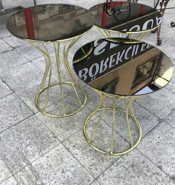 Brc 18099 KUM SAAT Zigon Model Siyah Temper Metal Çelik Gold renk kaplama El yapı ürün görseli 1