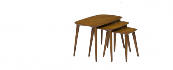 Zigon Osm 18625 OVAL Model Klasik Sehpa Kayın Retro Ayak Parlak Ceviz El Yapım ürün görseli 1