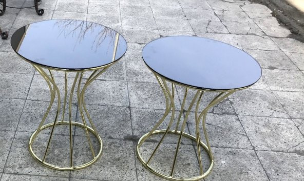 Brc 12396 Zigon KUM SAATİ Model Düz SİYAH Desen Metal GOLD Renk Kaplama El Yapım ürün görseli 1