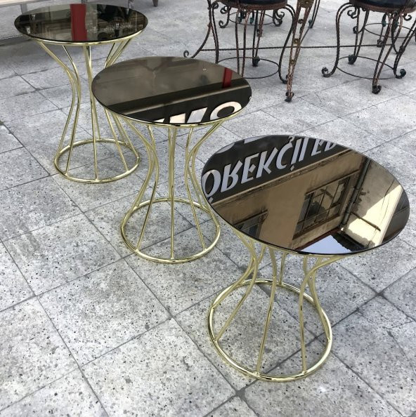 Brc 12397 Zigon KUM SAATİ Model Düz SİYAH Desen Metal GOLD Renk Kaplama El Yapım ürün görseli 1