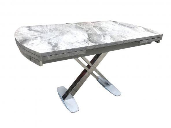 Masa 12563 X AYAK Metal Nikelaj Dikdörtgen Kelebek Yan Açıl Kutu sevk El yapım ürün görseli 1