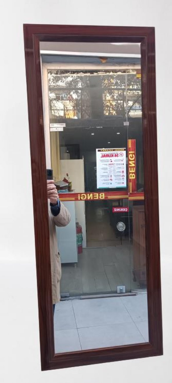 Boy 90021 Ayna MDF lam Çerçeve 1 Sınıf Ayna Parlak Ceviz Boya Kutu Sevk El yapım ürün görseli 1