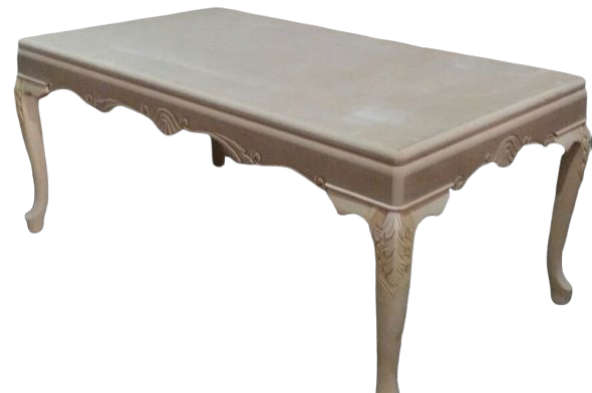 Masa 13589 LÜKENS ASLAN ayak Model Kayın oyma ayak Mdf HAM sabit masa El yapım ürün görseli 1
