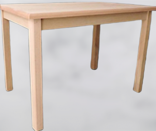 Masa 12898 CAFE Model Kayın  ayak Kaplama tabla HAM SABİT masa Kutu sevk Elyapı ürün görseli 1