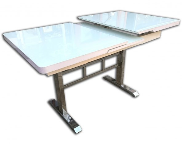 Masa 12502 Ayak Japon Model Metal Nikelaj Çelik Kelebek Yan Açılır Temper Cam ürün görseli 1