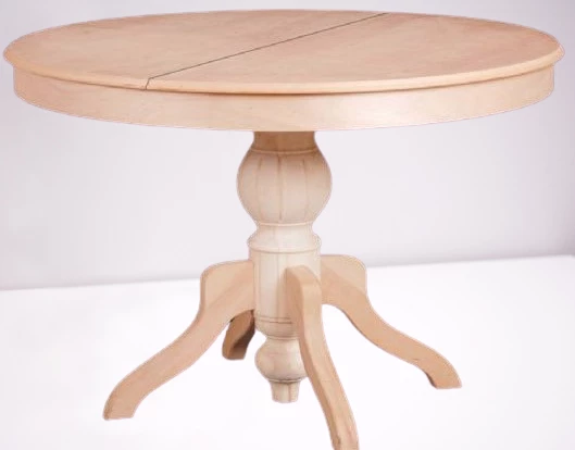Masa Baba 14559 ıhlamur Ayak Kayın Kaplama MDF Tabla Çap 120 Açıl El Yapım ürün görseli 1