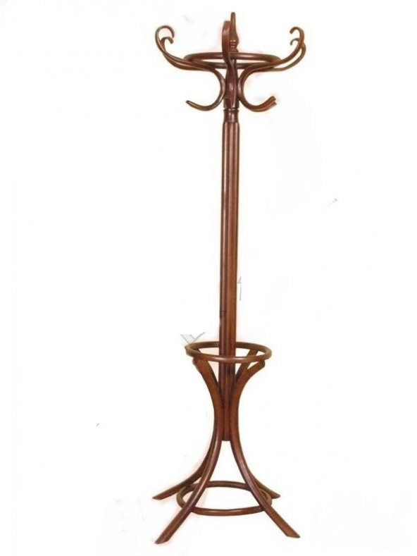 Askılık ST 12372 Bambu MODEL Parlak Ceviz Lake Sağlam DEMONTE Ürün El Yapım ürün görseli 1