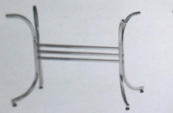 Masa 18376 METAL AYAK Model Metal transmisyon Nikelaj Japon masa ayak El Yapım ürün görseli 1