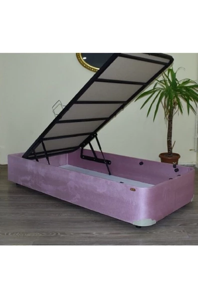 Baza 18227 Tay Tüy Pembe Kumaş Metal Transmisyon Çelik Baza 120*200cm El Yapım ürün görseli 1