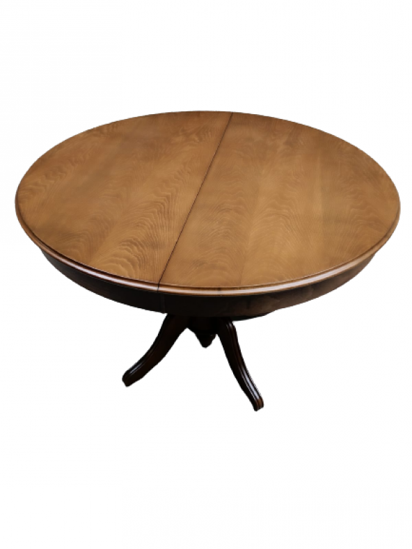 Masa Baba 19329 ST Klasik Model Kayın MDF Tabla Ihlamur Ayak Ceviz Boya Açılı ürün görseli 1