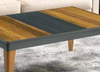 Orta Sehpa 11812 OSM KASALI MODEL Parlak Ceviz Gri uyum Kayın RETRO ayak Elyapım ürün görseli 1