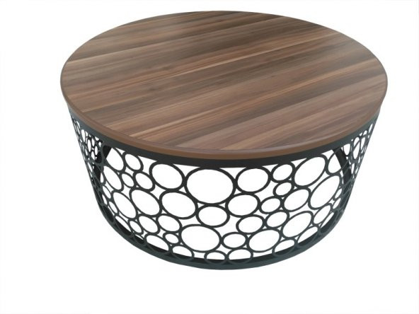 Orta Sehpa ST 17636 CNC Osmanl design Metal cnc kesim Mdf CEVİZ RENK tabla ElyapI ürün görseli 1