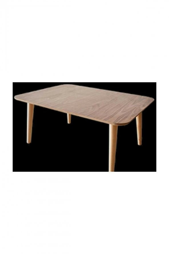 Orta Sehpa 18523 RETRO Model Ahşap Kayın Ayak MDF HAM Soft çizgi Tabla El Yapım ürün görseli 1