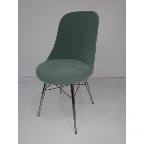 Sandalye 12451 Gonca Döküm Sünger Metal Nikelaj Ayak Babyfac kumş döşem El yapım ürün görseli 1