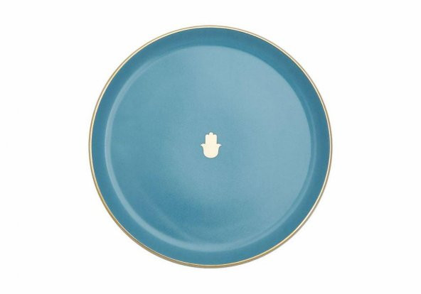 Porland Glamorous Turkuaz Düz Tabak 20 cm 04A+P021560 ürün görseli 1