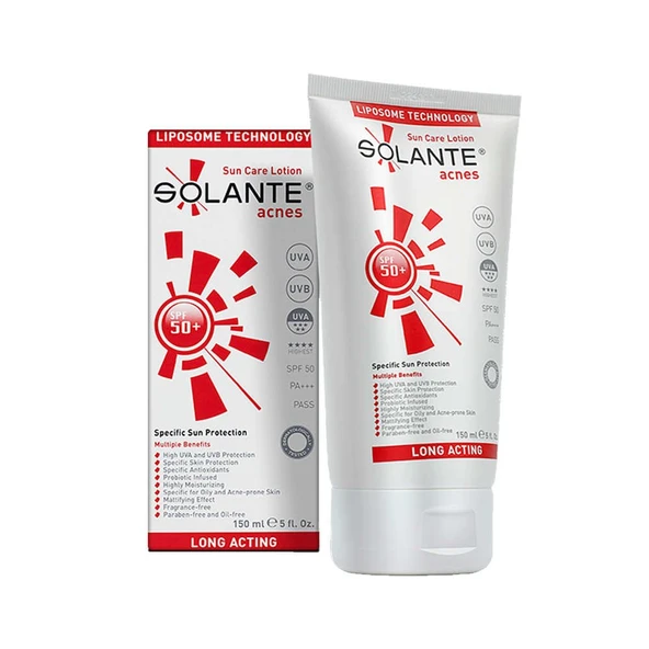 Solante Acnes Güneş Koruyucu SPF50+ 150ml ürün görseli 1