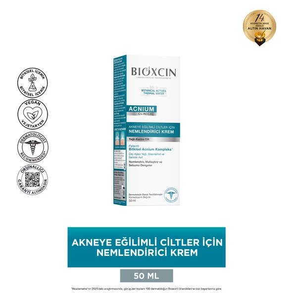 Bioxcin Acnium Nemlendirici Krem 50ml - Resim 5