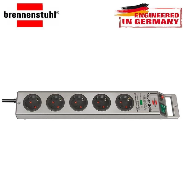 Brennenstuhl Super-Solid 13.500 mAh 5'li Akım Korumalı Priz ürün görseli 1