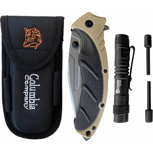 Columbia Tactical Set FST-3070B Kum Çakı+Fener ürün görseli 1