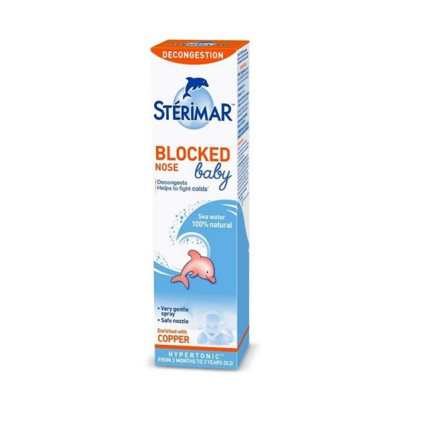 Sterimar Baby Tıkalı Burun Hipertonik Deniz Suyu 100 ml ürün görseli 1