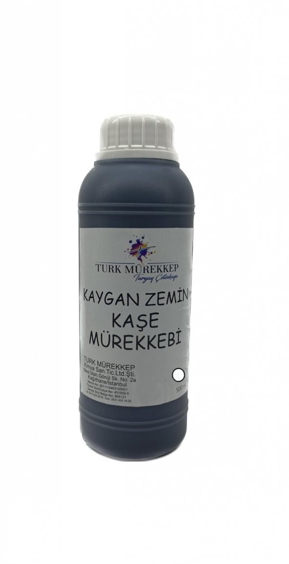 Kaygan Zemin Kaşe Mürekkebi Beyaz 500 ml. ürün görseli 1