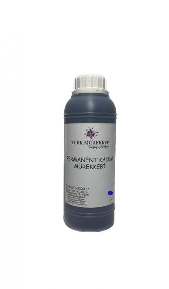 Permanent Kalem Mürekkebi Mavi 500 ml. ürün görseli 1