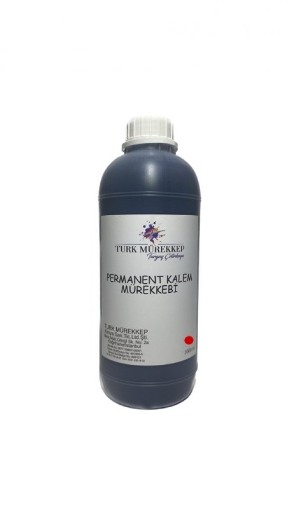Permanent Kalem Mürekkebi Kırmızı 1000 ml. ürün görseli 1