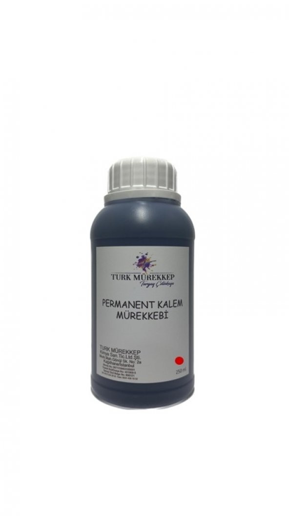 Permanent Kalem Mürekkebi Kırmızı 250 ml. ürün görseli 1