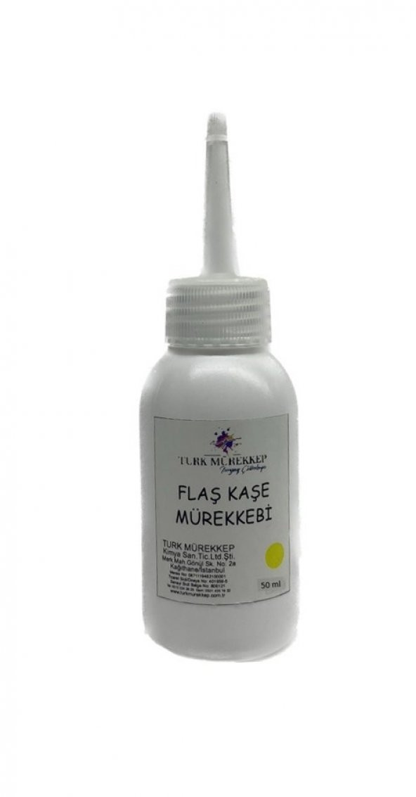 FLAŞ KAŞE MÜREKKEBİ SARI 50 ML ürün görseli 1