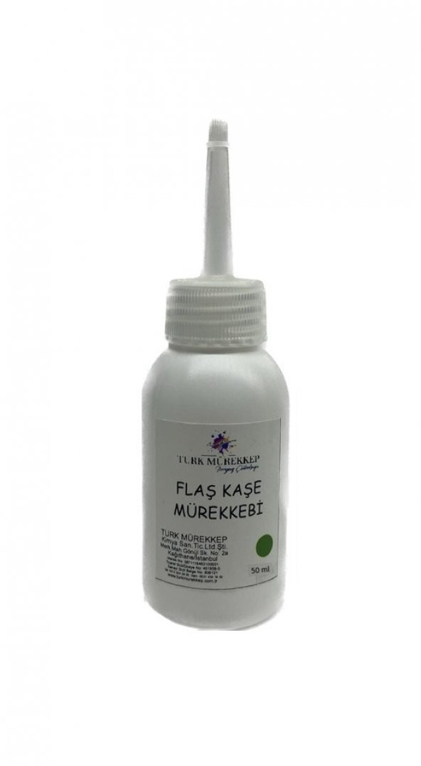 FLAŞ KAŞE MÜREKKEBİ YEŞİL 50 ML ürün görseli 1