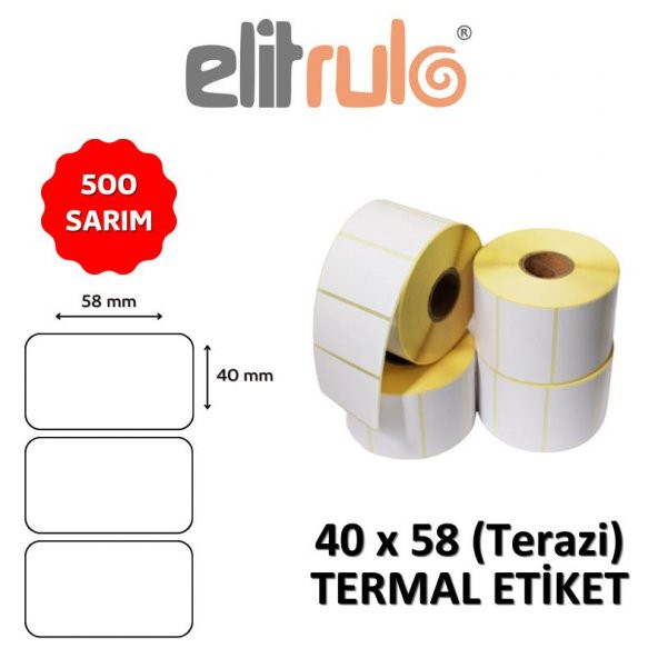 Elitrulo Terazi Etiketi 40x58 Termal - 500 Adet ürün görseli 1
