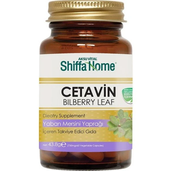 Shiffa Home Cetavin (Billberrry Leaf) 730 mg 60 Kapsül ürün görseli 1