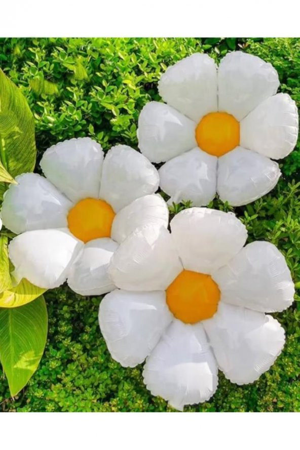 Beysüs Papatya Folyo Balon  3 lü ürün görseli 1