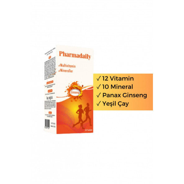 Ginseng Içerikli Multivitamin Enerji 30 Tablet ürün görseli 1
