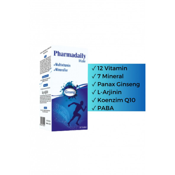 Male 30 Tablet (erkekler Için Multivitamin Ve Mineral Desteği) ürün görseli 1