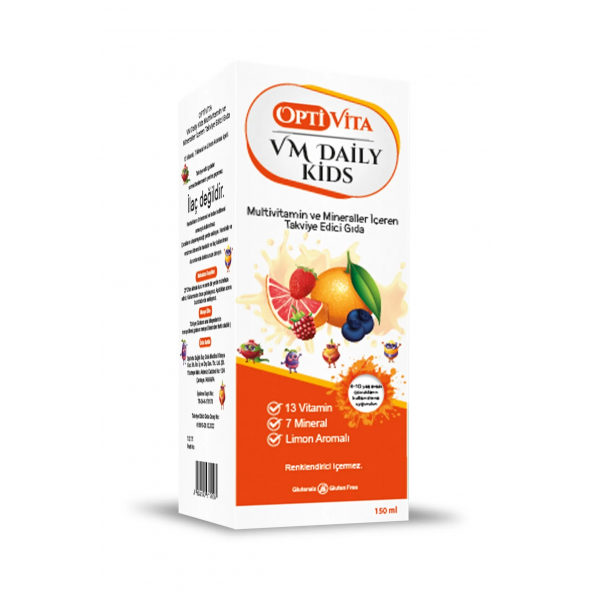 Vm Daily Kids Çocuklar İçin Multivitamin Şurup 150 ml ürün görseli 1