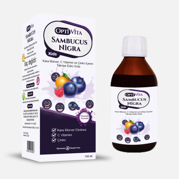 Sambucus Nigra Kids Karamürver Ekstresi Içeren Şurup 150 Ml ürün görseli 1
