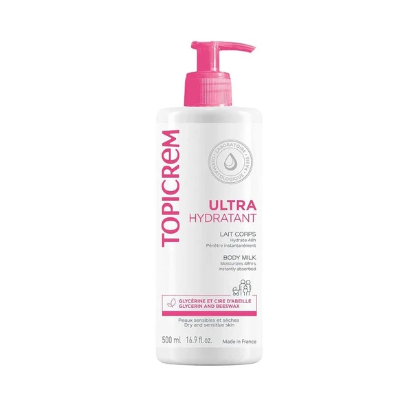 Topicrem Ultra Moisturizing Body Milk - Nemlendirici Vücut Sütü 500 ml ürün görseli 1