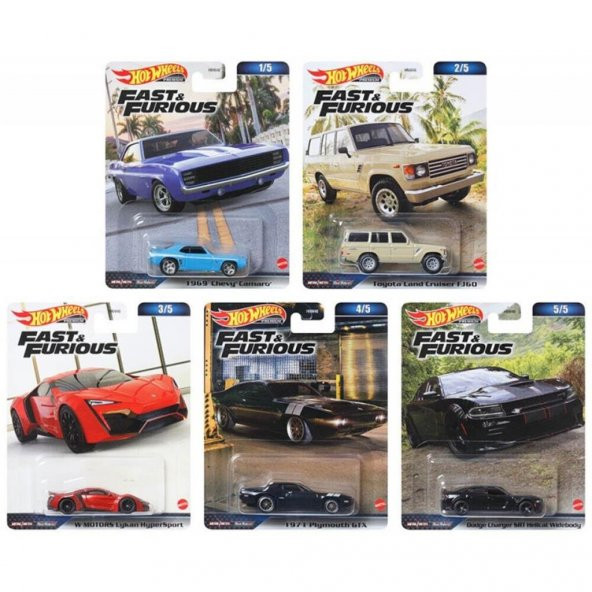 Hot Wheels Premium HNW46 Fast and Furious 2023 Mix 2 ürün görseli 1