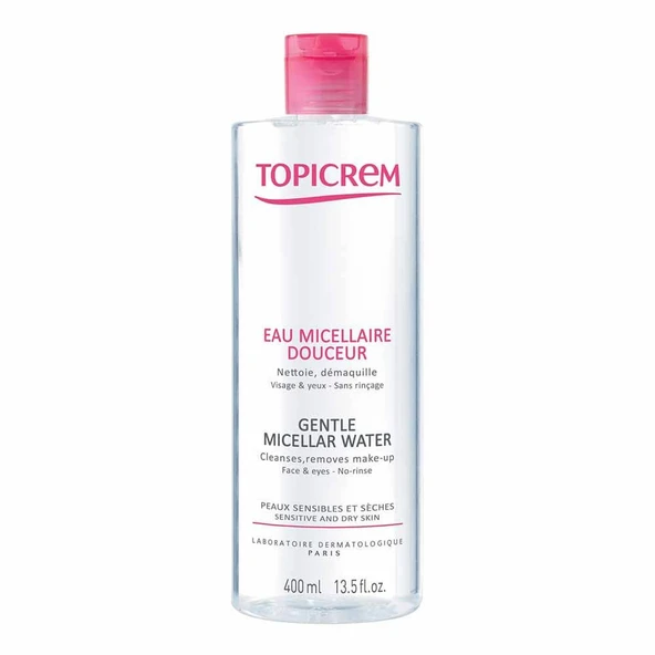 Topicrem Gentle Micellar Water Face and Eyes 400ml ürün görseli 1