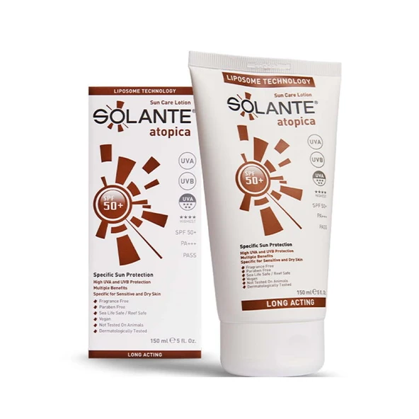 Solante Atopica Güneş Koruyucu Losyon SPF50+ 150ml ürün görseli 1