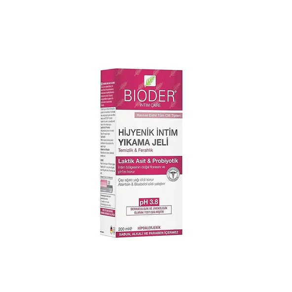 Bioder Hijyenik İntim Yıkama Jeli 200ml ürün görseli 1
